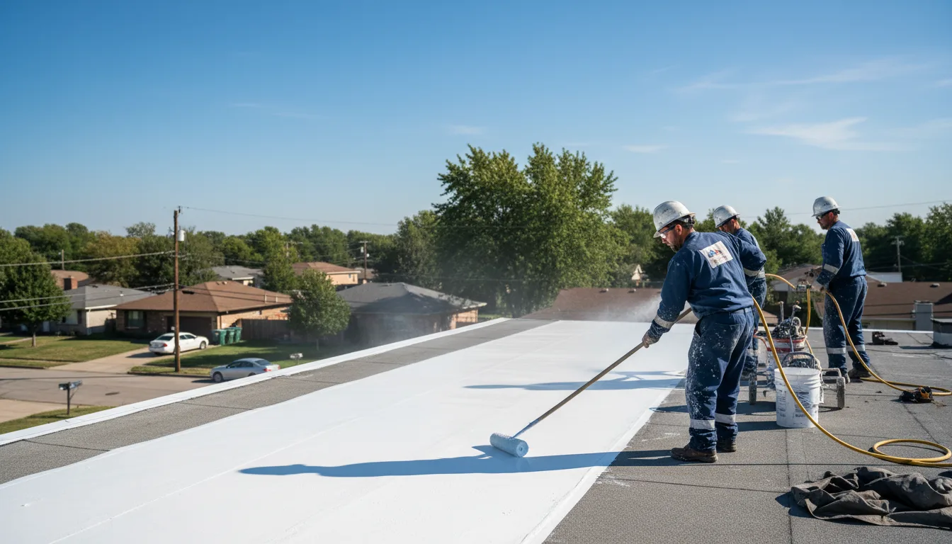 Commercial roof coating in Badger, AK near me